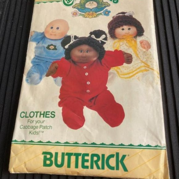 VINTAGE 1980S CABBAGE PATCH KIDS CLOTHING PATTERN - PJS THEME-NEW, NEVER USED - Picture 4 of 4